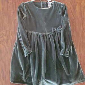 3T carter's child of mine velvet green dress